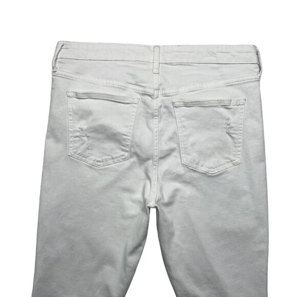 Gap Jeans Women's Size 12 White Distressed High Rise Denim Jeggings - Picture 6 of 10